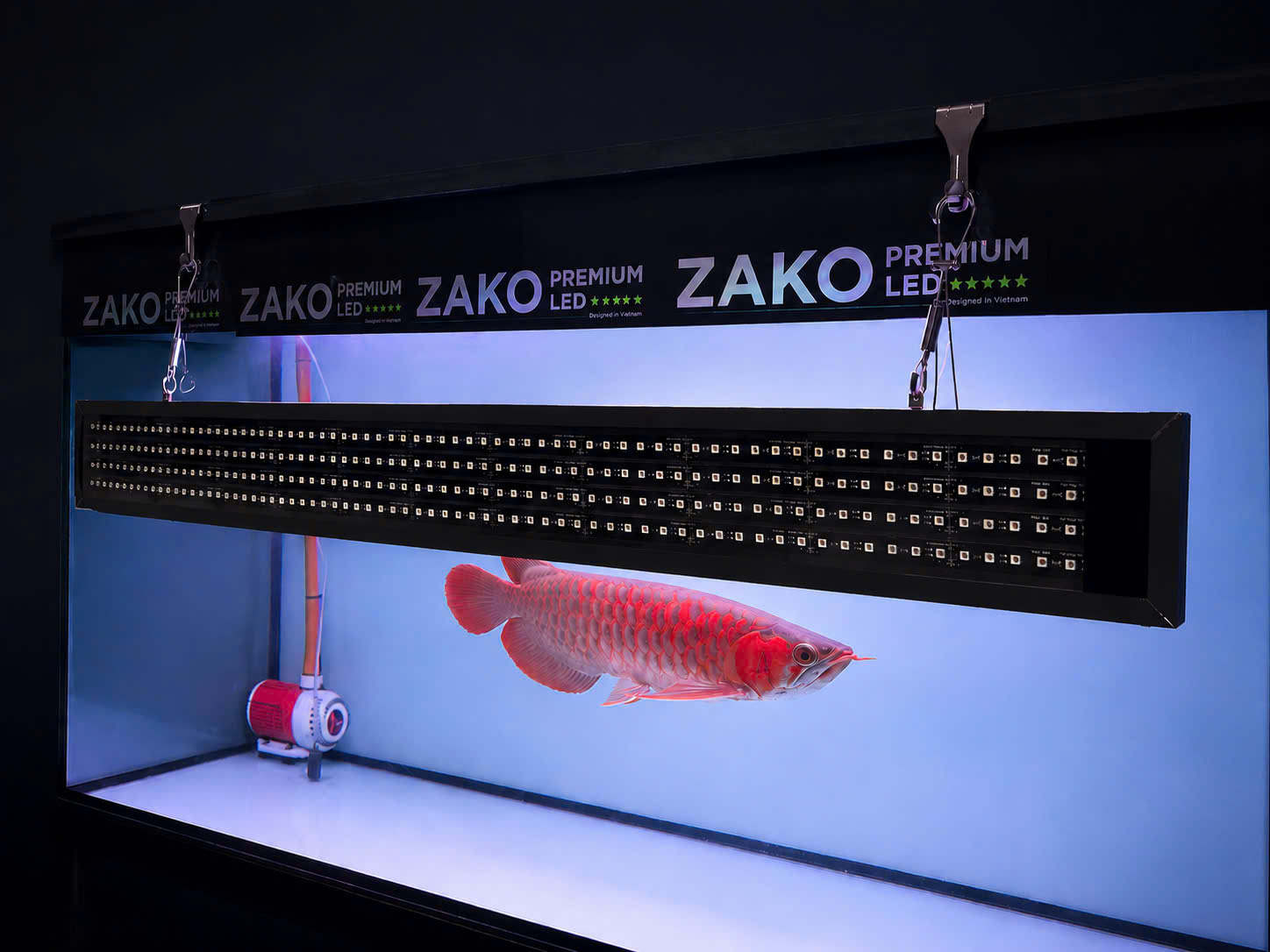 Đèn led cá rồng zako t rgbu 4 dãy ( dòng nâng cấp 5in1) Đèn led cá rồng zako t rgbu 4 dãy ( dòng nâng cấp 5in1)