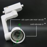 Đế bóng bub đuôi 27 kết nối thanh ray