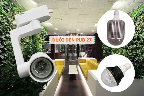 đuôi đèn bub 27 màu trắng